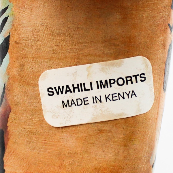 Swahili Imports Hand Carved And Painted Wooden Animal Figurine 