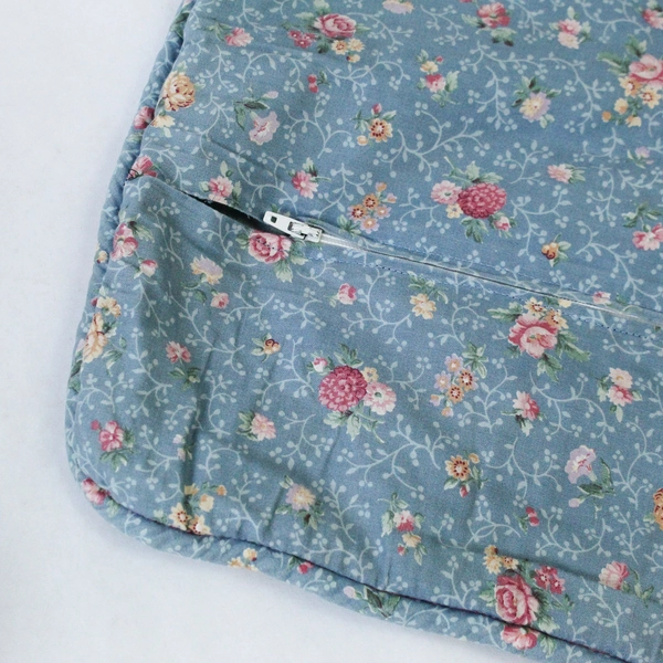 Feather Throw Pillow with 2 Handmade Zipper Covers - One Flawed