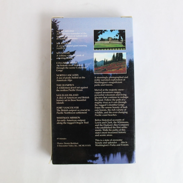 Washington Parks and Forests 1989 VHS by Encounter Video Inc