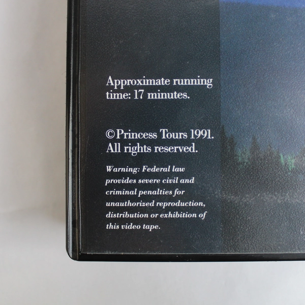 Princess Canadian Rockies & Eastern Canada VHS 1991