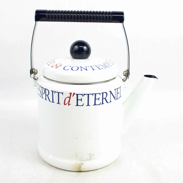 Vtg Fuji Esprit d'Eternel Contempler Metal Tea Kettle Coffee Pot With Handle Lid