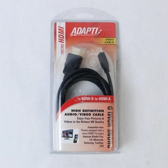 Adapti 5ft HDMI Video Cable HDMI-D to HDMI-A - Brand New, High Definition