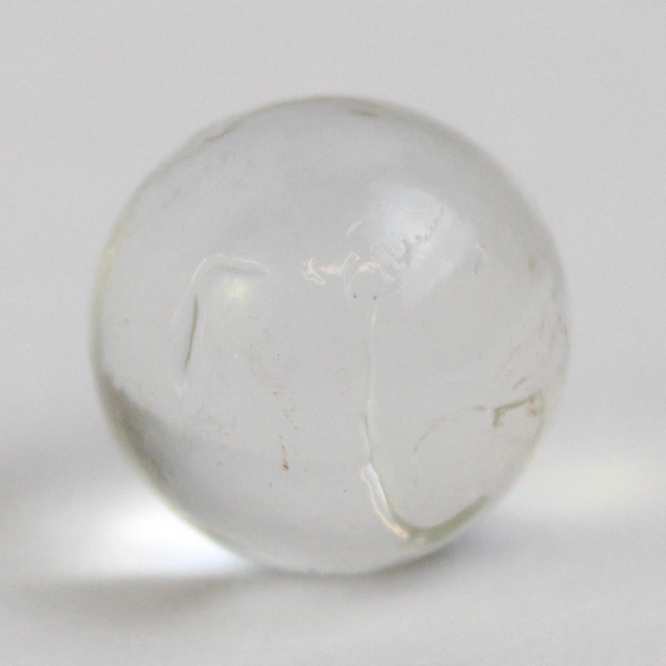 Lot Of 250 Matching Glass Stones/Pebbles Clear Iridescent Sphere/Marble Shaped