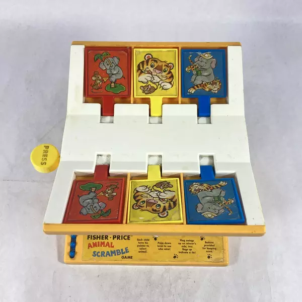 1971 Fisher Price Animal Scramble Game 104 Works