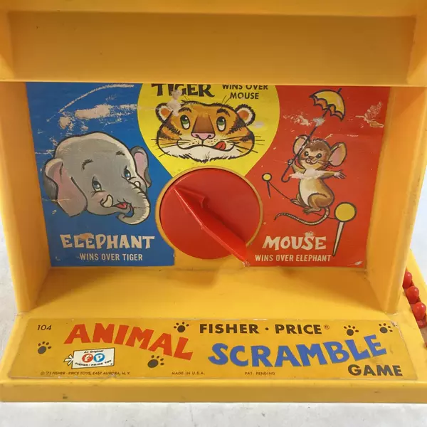 1971 Fisher Price Animal Scramble Game 104 Works