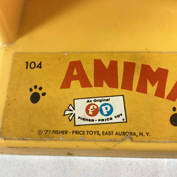 1971 Fisher Price Animal Scramble Game 104 Works
