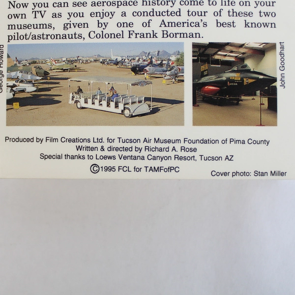 Wings on the Desert VHS 1995 Film Creations Titan Missile Museum