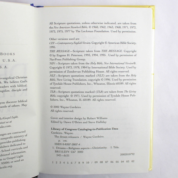 Dream Releasers by Wayne Cordeiro 2002 Hardcover