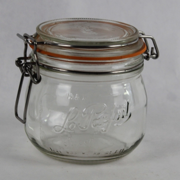 Le Parfait 1/2L Super Glass Jar with Airtight Rubber Seal 