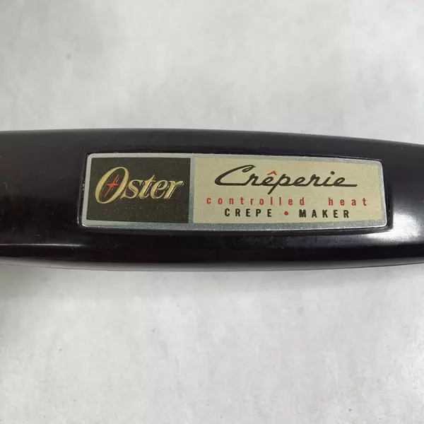 Vintage Oster Model 742-03A Creperie Controlled Heat Crepe Maker Tested Working