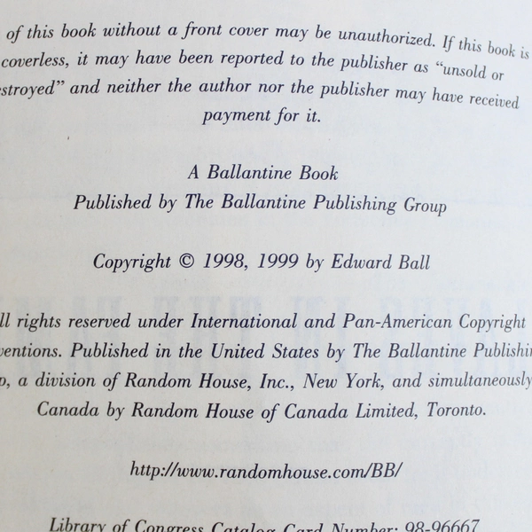 Slaves in the Family By Edward Ball 1999 Ballantine Books Paperback