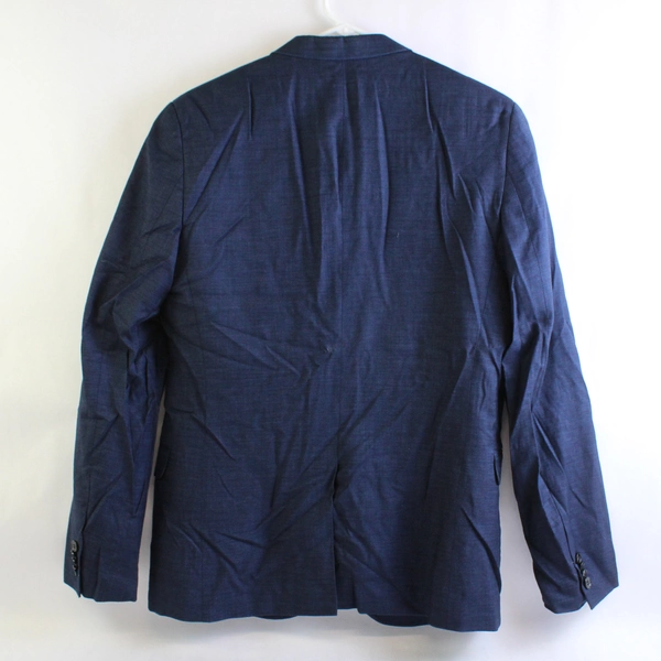 H&M Skinny Fit Solid Blue Blazer Jacket Men's Size 40R