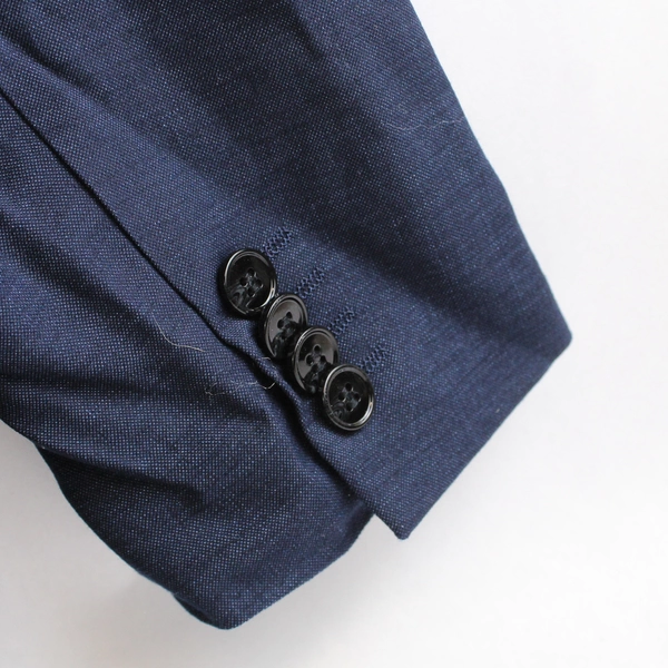 H&M Skinny Fit Solid Blue Blazer Jacket Men's Size 40R