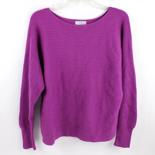 JCPenney Purple Wool Blend Pullover Sweater Women's Size Medium