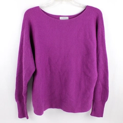 JCPenney Purple Wool Blend Pullover Sweater Women's Size Medium