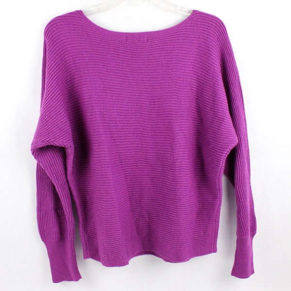 JCPenney Purple Wool Blend Pullover Sweater Women's Size Medium