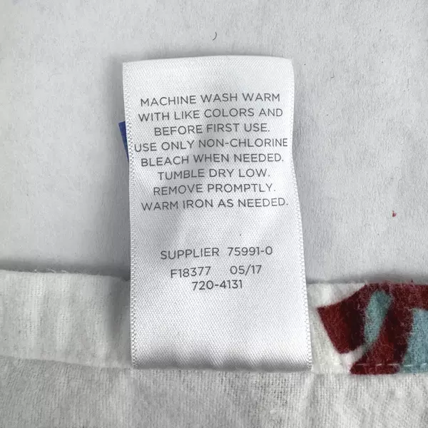 Lot of 2 JCPenney Winter Owl Pattern Twin XL Cotton Flat Sheet and Pillowcase