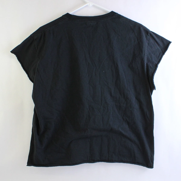 Port & Company Women's Large Sleeveless Black Vintage 1978 Belly Shirt Top