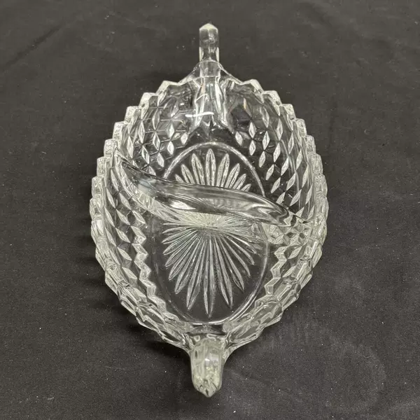 Fostoria 12" Large 2-Part American Clear Relish Boat Dish Serveware