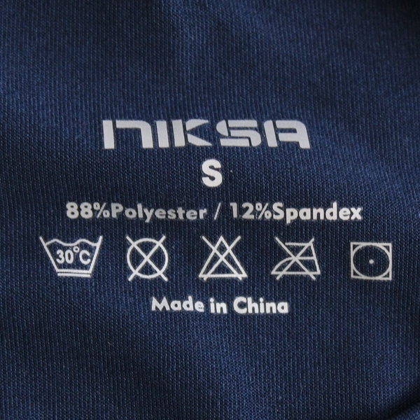 Niksa Women's Small Blue Dri-Fit Short Sleeve Athletic Shirt Activewear Top