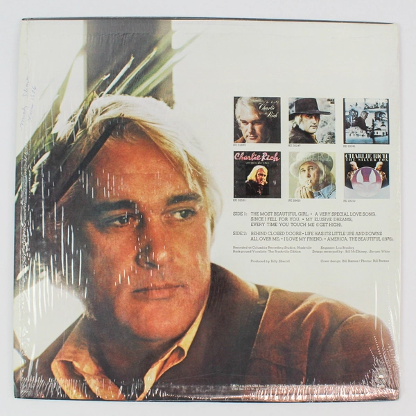 Charlie Rich Greatest Hits Vinyl LP Epic PE34240 Folk Country 1976