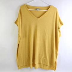 Orvis Cap Sleeve Blouse Knit Top Women's XL Short Sleeve V-Neck Casual Pullover