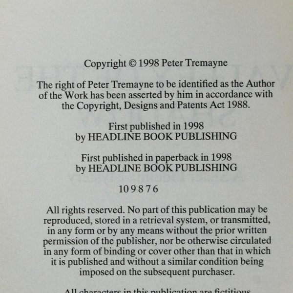 Lot of 3 Peter Tremayne Mystery of Ancient Ireland Books 6, 7, 8