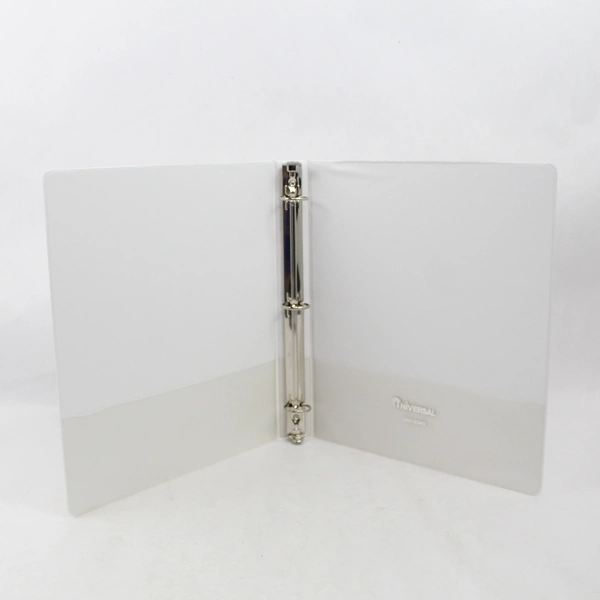 Set of 3 Universal Economy 1" Three Ring View Binders Solid White