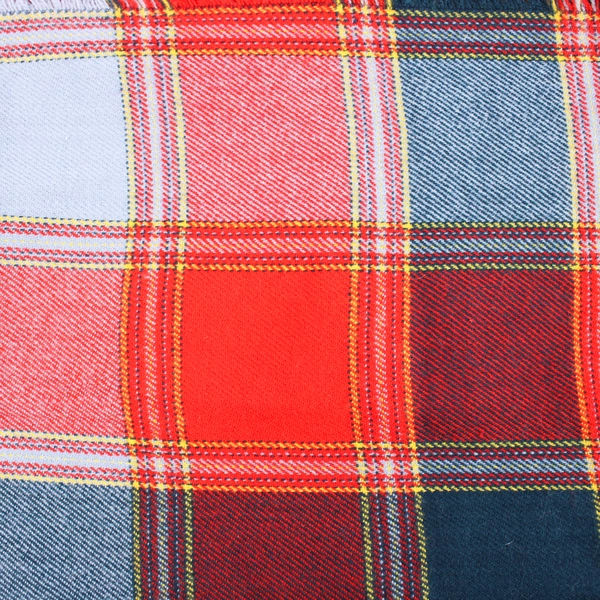 Unbranded Multicolor Plaid Rectangular Scarf with Fringe