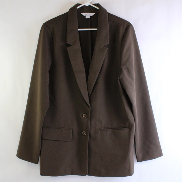 Old Navy Men's Large Tall Brown Long Sleeve Blazer Jacket