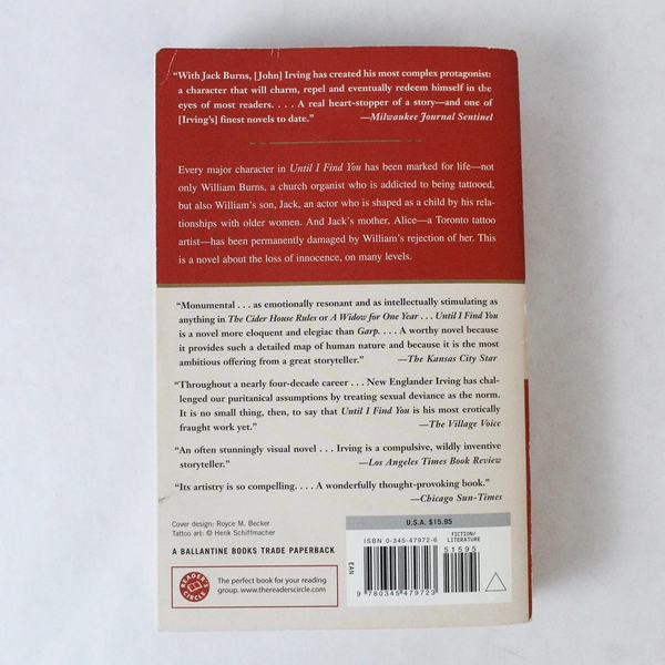 Until I Find You by John Irving 2006 Paperback Novel Pre-Owned Worn Cover