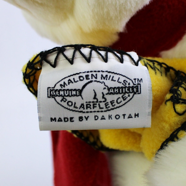 Vintage 1997 Malden Mills Dakotah Polar Bear with Fleece Blanket 14"