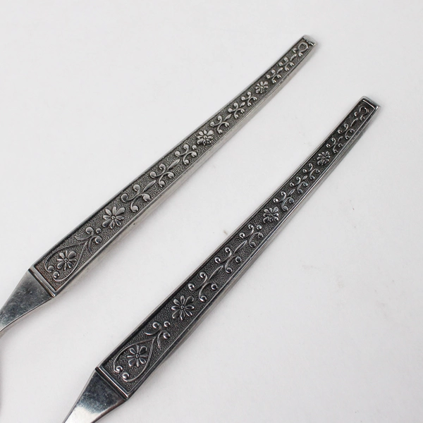 Lot Of 2 Riviera Cordova Stainless Steel Japan Flatware Serving Forks