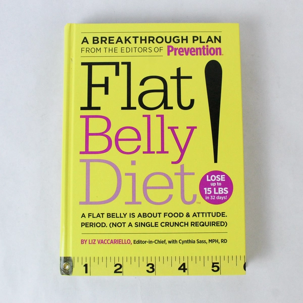 Flat Belly Diet by Liz Vaccariello Hardcover 2008 - Good Condition
