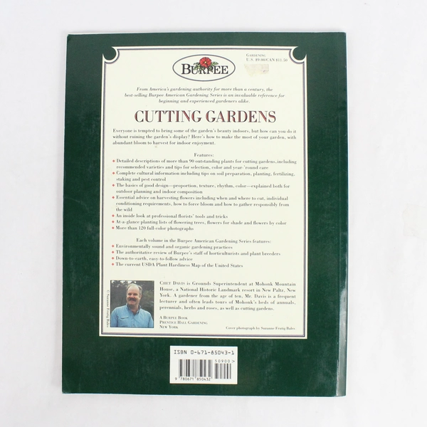 Burpee American Gardening Series Cutting Gardens by Chet Davis 1994 Paperback