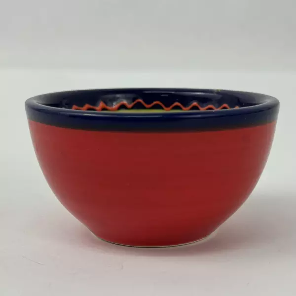 Vintage Del Rio Salado Hand Painted Ceramic Condiment Sauce Bowl