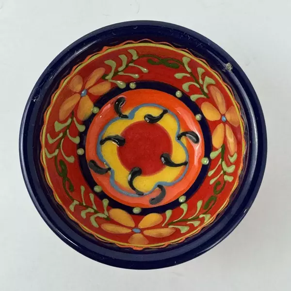Vintage Del Rio Salado Hand Painted Ceramic Condiment Sauce Bowl