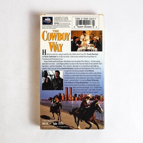 The Cowboy Way Starring Woody Harrelson VHS 1994 PG 13