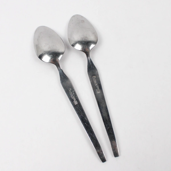 Lot Of 2 Riviera Cordova Stainless Steel Japan Flatware Oval Place Soup Spoon