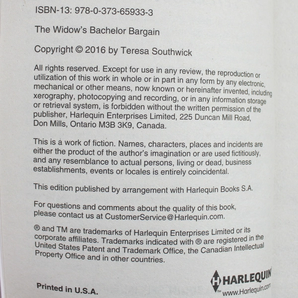 Lot of 2 Harlequin Special Edition Novels by Teresa Southwick Paperback