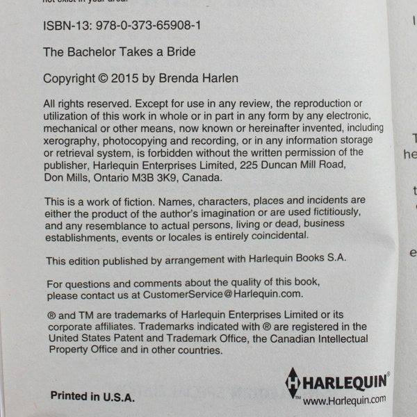 Lot of 2 Harlequin Special Addition Novels Brenda Harlen & Christine Wenger 2015