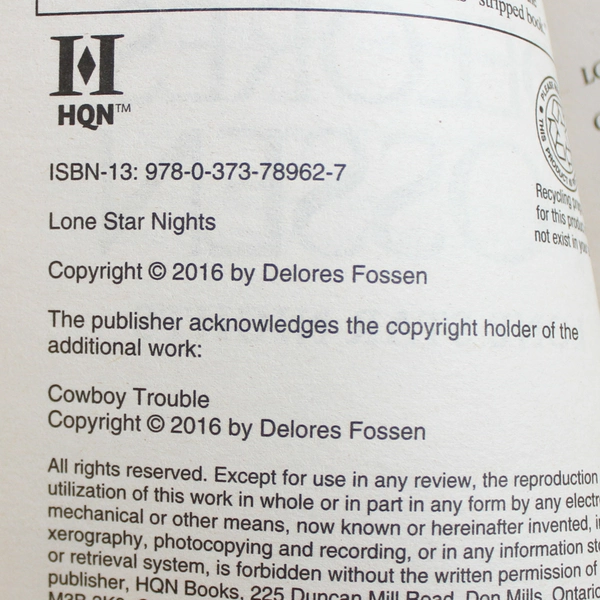 Lone Star Nights by Delores Fossen (2016, Mass Market Paperback)