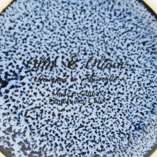 Ollie & Olivia Blue Ribbed Coffee Mug - Australian Craftsmanship, Pre-Owned