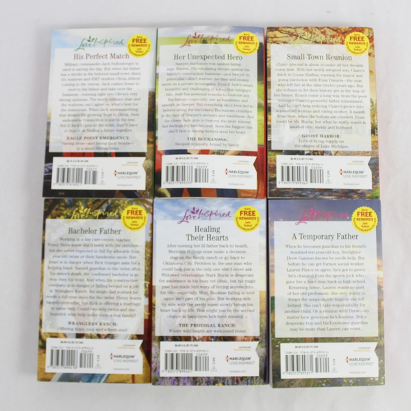 Lot of 6 Love Inspired Inspirational Romance Novels 2016 2017 Larger Print PB