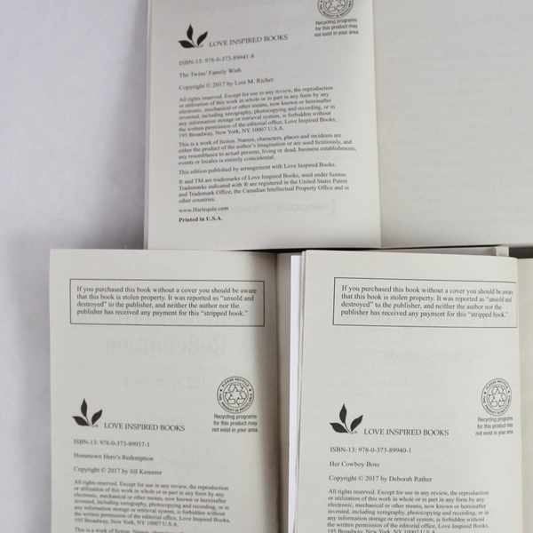 Lot of 6 Love Inspired Inspirational Romance Novels 2016 2017 Larger Print PB