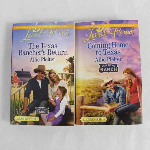 Lot of 2 Harlequin Love Inspired Blue Thorn Ranch Books by Allie Pleiter PB