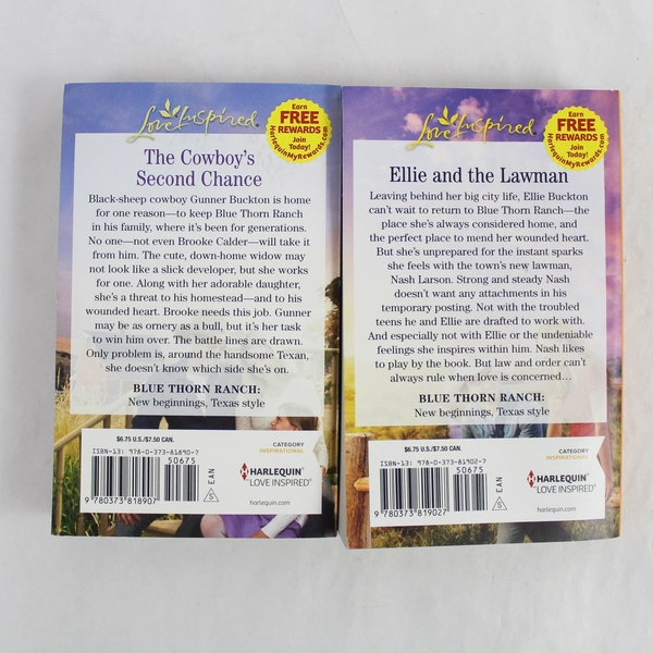 Lot of 2 Harlequin Love Inspired Blue Thorn Ranch Books by Allie Pleiter PB