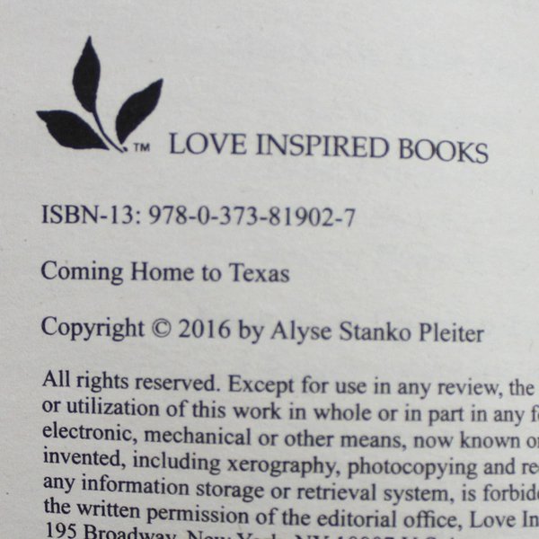 Lot of 2 Harlequin Love Inspired Blue Thorn Ranch Books by Allie Pleiter PB