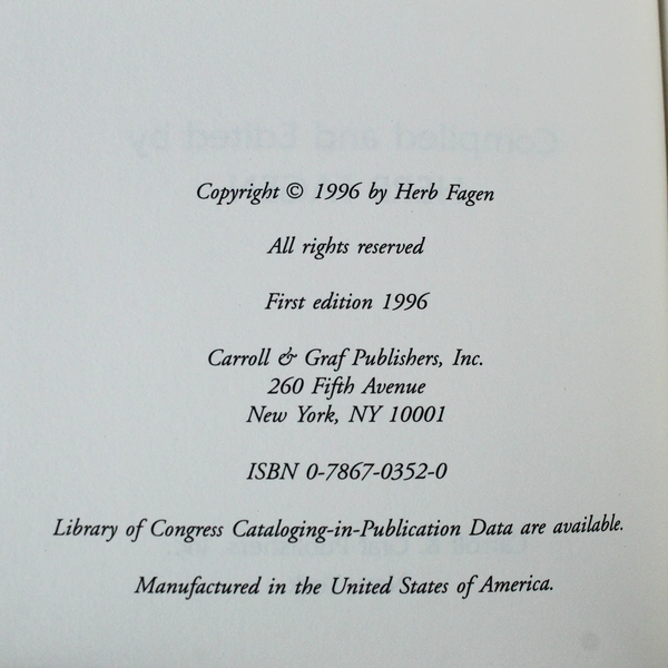 George Burns In His Own Words by Herb Fagen 1996 First Edition Hardcover