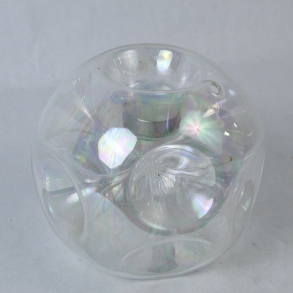 Vintage Bubble Shaped Tealight or Votive Candle Holder With Cone Shaped Indents